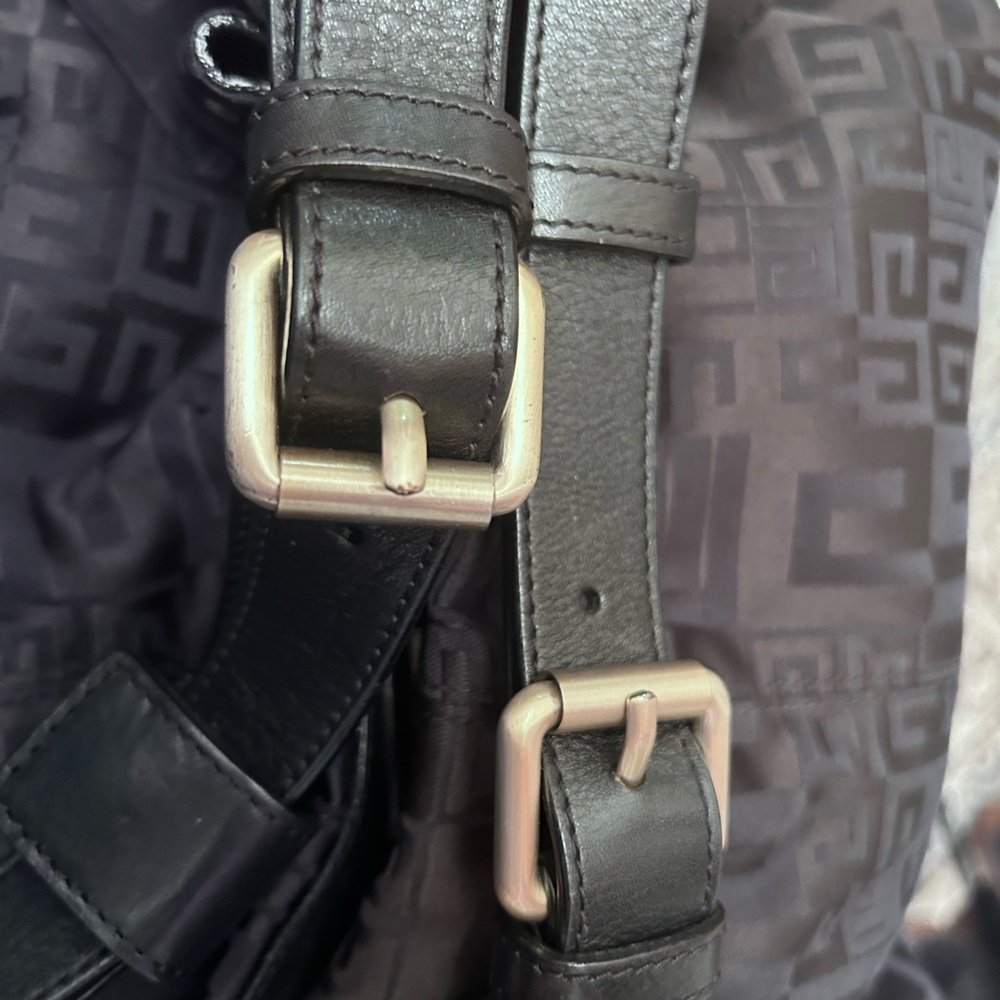 Givenchy Black Monogram Canvas Double Handle Hobo… - image 5